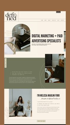 the website design for digital marketing and advertising