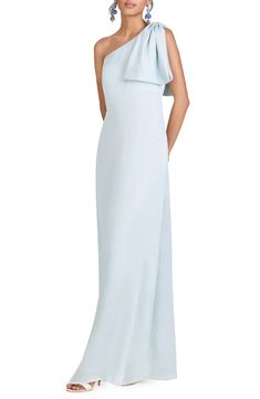 Sachin & Babi One-Shoulder A-Line Gown | Nordstrom Mother Of The Groom Dresses Sleeveless, Lavender Mother Of The Groom Dress, Ice Blue Evening Gown, Pale Blue Evening Gown, Champagne Mob Dresses, Coastal Cocktail Dress, Ivory Mother Of The Bride Dress, Mother Of The Bride Dresses Pastel, Mother Of The Bride Blue Dress