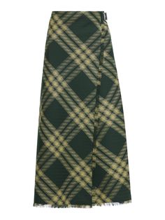 100% Wool Classic Fashion Pieces, Long Wool Skirt, Yellow Midi Skirt, Burberry Skirt, Kilt Skirt, Mid Skirt, Midi Skirts, Burberry Women, Wool Skirts