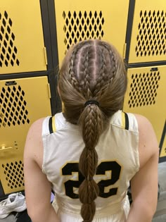 Hair Ideas For Sports, Hairstyle Sports, Lax Hair, Gymnastics Meet Hair, Tennis Hair, Track Hair