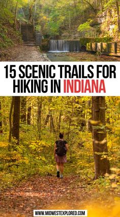 15 Scenic Trails for Hiking in Indiana Hiking Places, North America Travel Destinations, Visit Yellowstone, Hiking National Parks