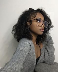 Woman With Glasses, Twisted Hair, Pelo Afro, Hairdos For Curly Hair