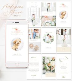 the wedding album is open and ready to be used as an iphone photo album for your wedding day