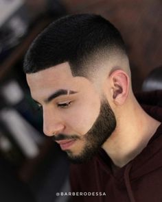 Short Hair With Designs, Buzzcut Men Fade, Straight Thick Hair, Kids Haircut, Short Fade Haircut, Buzz Cut Hairstyles, Fade Cut, Buzz Cuts, Beard Fade