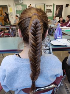 Cute Sporty Hairstyles, Fishtail Ponytail, Track Hairstyles, Basketball Hairstyles, French Braid Ponytail, Softball Hairstyles, Sport Hair, Sporty Hairstyles, Volleyball Hairstyles