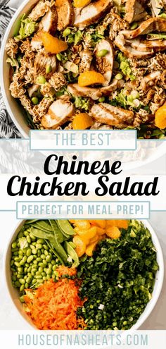 the best chinese chicken salad perfect for meal prep and is ready to be eaten in less than 30 minutes