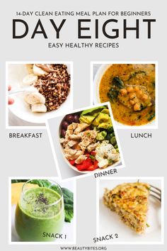 14-Day Clean Eating Meal Plan For Beginners - Beauty Bites