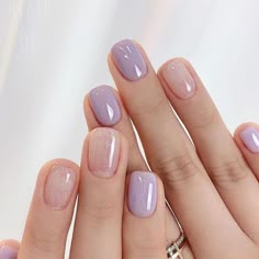 Kutek Disney, Minimal Nails, Purple Nail, Her Nails, White Nail, Nail It, Dream Nails, Chic Nails, Short Acrylic Nails