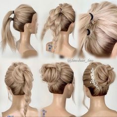 Sanggul Modern, Hoco Hair Ideas Curls, Bridesmaid Hair Makeup, Easy Hair Updos, Summer Hairstyles For Medium Hair, Peinados Fáciles Para Cabello Corto, Bridesmaid Hair Updo, Hair Summer, Penteado Cabelo Curto