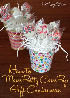 how to make pretty cake pop gift containers