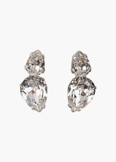 Nadine Earrings -- Crystal – Jennifer Behr LLC False Eyelash Accessories, Shaped Crystals, Luxury Hair Accessories, Fashion Shoots, Petite Style, Jennifer Behr, Luxury Hair, Fine Jewelry Gift, Bridal Hair Accessories