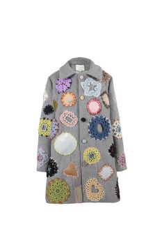 Queer Maximalism, Embellished Coat, Lirika Matoshi, Funky Clothes, Jacket Embroidery, Upcycle Clothes Diy, Embellished Clothing, Upcycled Clothes, Butterfly Style