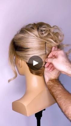 Love Hairstyles, Short Hair Bride, Curled Updo, Updo Tutorial, Spiral Curls, Curl Styles, Short Hair Updo