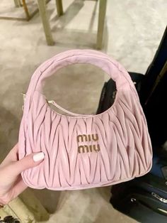 Pink Miu Miu Bag, Miu Miu Bag Aesthetic, Miumiu Bags, Miu Miu Handbags, Dream Bag, Dream Bags, Aesthetic Bags