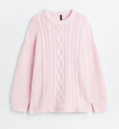 Cute Pink Sweater, Fest Temaer, Light Pink Sweaters, Oversized Pullover, Pink Outfits, Oversized Sweater