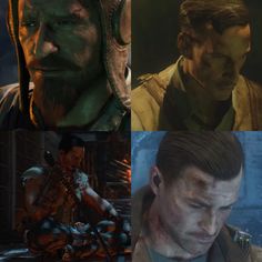 the video game's main characters are in different stages of being portrayed by them