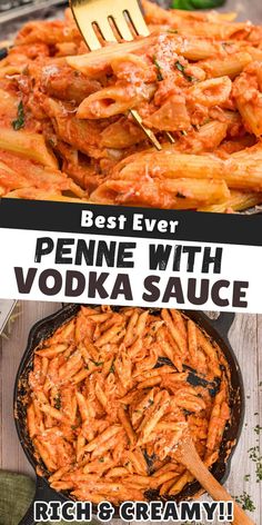 the best ever penne with vodka sauce