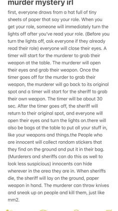 Fun game to play with your friends/family at sleepovers, hangouts wtv (please comment if the rules dont make sense) Night Games To Play With Friends, Fun Games To Play With One Friend, Games To Play With Friends At A Party, Stuff To Play With Friends, Senior Assassin Game Rules, Games To Play At Night With Friends, Games To Play On Call With Friends, Games To Play With Your Sister, Made Up Games To Play With Friends