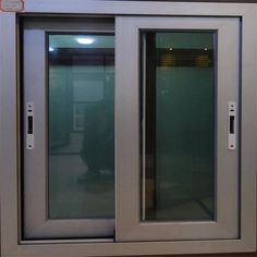 an open door with glass on the outside and side panels to allow people to enter