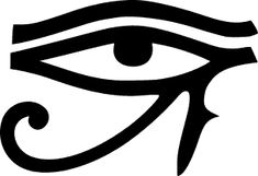 the eye of horush is an egyptian symbol for protection against evil spirits, and can be seen in ancient egypt