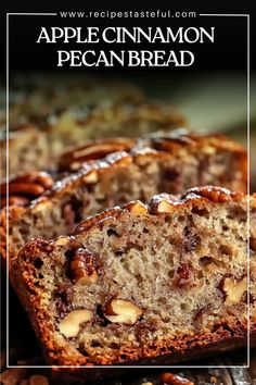 Honey Nut Bread, Apples Bread, Apple Pecan Bread, Apple Nut Bread, Applesauce Bread, Pecan Bread, Cinnamon Banana Bread, Apple Cinnamon Bread, Cinnamon Pecans