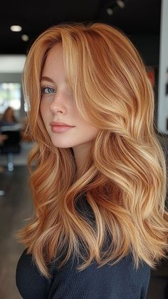 Top 30 Balayage Hair Color Ideas for 2024: Gorgeous Shades for a Chic Transformation Red Hair With Blonde Highlights, Blonde Lowlights, Spring Hair Color, Blonde Hair Inspiration, Winter Hair Color