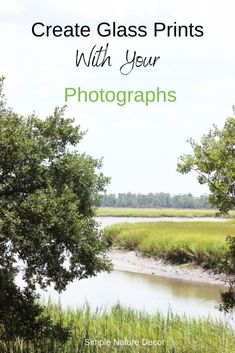 a book cover with the title create glass prints with your photographs