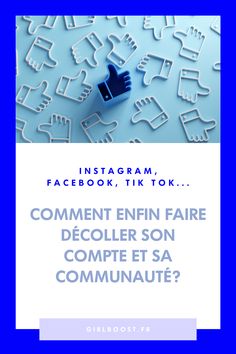 a facebook cover with the words comment enfin faire deglier son compte sa communaute?