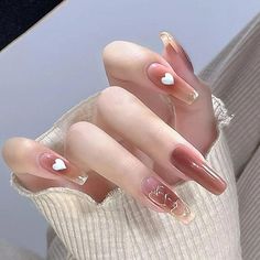 Describe: Specifications: 24 pieces Color: A614, A625, A647, A657, A666, A668,A670, A677 How to use: (jelly glue) 1. Polish the nail surface with a rubbing strip 2. Wipe the nail surface with a cleaning sheet and let it dry naturally 3. Choose the appropriate adhesive to stick on the nail surface 4. Stick the thinner end of the nail surface to the root of the nail and press firmly Comment: 1. Manual measurement error is 2-5g, please do not replace if you mind 2. Due to the difference between dif Nagel Tips, Fake Nails With Glue, Nail Forms, Dark Nails, Stick On Nails, Nail Art Hacks, False Nail, Nail Accessories, Nail Manicure