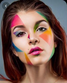 Fashion Editorial Makeup, Kristina Webb, High Fashion Makeup, Easter Makeup, Pride Makeup, Face Art Makeup, Avant Garde Makeup, Smink Inspiration, Bold Makeup