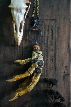 . Cultural Crafts, Bone Art, Bone Jewelry, Witch Magic, Handcrafted Necklace, Skull And Bones