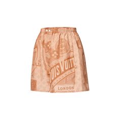 LOUIS VUITTON® - Vintage Print Boxer Shorts - Beige Shirt Layout, Louis Vuitton Gifts, Louis Vuitton Official Website, Louis Vuitton Vintage, Trunk Bag, Spring Sandals, Design Posters, Leather Denim, Louis Vuitton Official