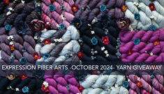 the yarn is colorful and ready to be used as art work for sale at this year's yarn giveaway