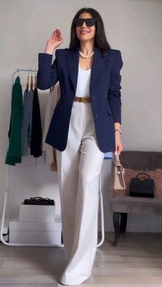 Lawyer Winter Outfit, Stylish Work Outfits Classy Chic, Classy Outfits Business, Chique Outfit, Stile Hijab, Casual Work Outfits Women, Blazer For Women, Blazer Outfits For Women, Chique Outfits