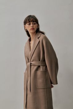 We've created the perfect coat for you. A classic timeless design made of cashmere blended with wool for warmth and durability. This coat can be worn tied up or open from day to night. Luxury Tailored Timeless Wool Coat, Luxury Timeless Wool Coat, Luxury Long Sleeve Relaxed Fit Outerwear, Luxury Classic Everyday Sweater Coat, Luxury Neutral Long Coat, Nordstrom Rack Camel Coat, Baddie Vibes, Classic Coat, Perfect Coat