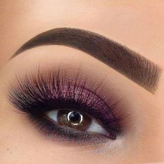 Eyeshadow For Brown Eyes, Smokey Eye Tutorial, Eye Makeup Ideas, Makijaż Smokey Eye, Purple Eyeshadow, Makeup Guide, Makeup Hacks, Eye Makeup Tips