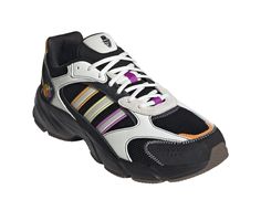 Make a statement on the track or the street with the Adidas CrazyChaos 2000 Sneakers. These sneakers feature a lace-up design for a personalized fit and a stylish appearance. The breathable upper keeps your feet cool and comfortable, while the cushioned midsole offers responsive cushioning for a smooth ride. Classic round toe, Lace-up closure for a secure fit, Lightly padded footbed, Smooth synthetic lining, Padded collar and tongue for added comfort, Durable texture outsole | Men's Adidas CrazyChaos 2000 Sneakers in Black/Bne/Mlti DOD Size 9 2000 Sneakers, Adidas Men, Size 13, Sneakers Fashion, Adidas Sneakers, Size 12, Size 7, Size 10, Lace Up