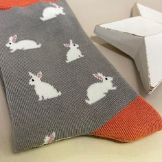 These bamboo Rabbit socks in grey are the perfect little gift to keep feet toastie warm. Using natural and sustainable bamboo fibres, these socks are breathable and antibacterial, which will help to reduce any foot odour. Your order will be wrapped in crisp white tissue paper, sealed with a Nest label, and include a hand stamped gift tag. If you include a gift message with your order, we will handwrite it onto the gift tag for you. 54% Bamboo, 22% Cotton, 16% Polyester, 6% Nylon, 2% Elastane White Tissue Paper, Gift Message, Gift Tag, Little Gifts, Tissue Paper, Hand Stamped, Gift Tags, Unique Gifts, Gift Wrapping