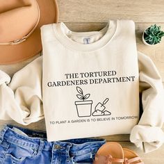 Cute plant shirt for plant lovers and gardeners. Care Instructions: Machine wash warm, inside out, with like colors. Only non-chlorine bleach. Tumble dry low. Medium iron. Do not iron decoration. Do not dry clean. Materials: 50% Cotton 50% Polyester Return/Exchange Policy: No returns or exchanges since each items is customized just for you. But please contact us immediately if you have any problems with your order. Thank you so much for supporting our small business! Lady Gardening, Gifts For Plant Lovers, Gift For Plant Lover, Store Ideas, Iron Decoration, Plant Lover Gift, Plant Mom, Plant Lady, Plant Gifts