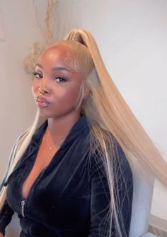 Straight Ponytail Hairstyles, Black Hair Bun, Exotic Hairstyles, Blonde Hair Looks