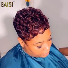 BAISI HAIR Pixie Cut Wig BAISI Pixie Dark Puple Finger Wave Machine Made Wig (Copy) 28 Piece Quick Weave Short Pixie, Fingerwaves Short Hair Black Pixie Cuts, Short Quick Weave Hairstyles, Finger Waves Short Hair, Wave Machine, Short Cut Wigs, Finger Wave, Short Layered Bob Hairstyles, Photo Hair