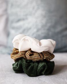 Winter Scrunchies, Luxury Scrunchies, Accessories Photoshoot, Green Scrunchie, Diy Hair Scrunchies, Floral Scrunchie, Kent Uk, Velvet Scrunchie, Handmade Hair Accessories