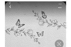 some butterflies and flowers on a white background with the words, i love you in black