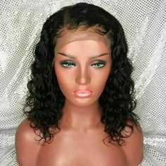 Medium Length Curly Hair, Lace Fronts, Human Wigs, Short Curly Wigs, Curly Hair Wig, Curly Lace Front Wigs, Black Curly Hair, Deep Curly, African American Hairstyles