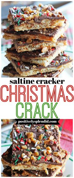 Recipe With Sweetened Condensed Milk, Saltine Cracker, Saltine Toffee, Christmas Bark, Cracker Toffee, Saltine Crackers, Vegan Christmas, Xmas Cookies, Christmas Baskets