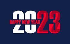 happy new year 2013 with red and white numbers on a dark blue background, which reads'happy new year 2012 '