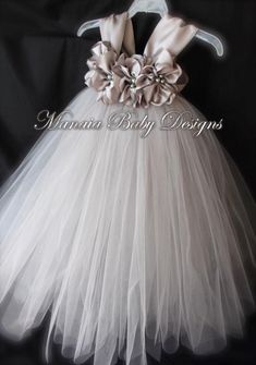 Color Of Dress, Baby Flower Girl Dress, Silver Flower Girl Dress, Grey Flower Girl Dress, Girls Tulle Dress, Kids Dress Wear