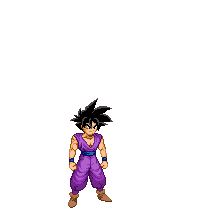 an image of the character gohan from dragon ball zokue on a white background