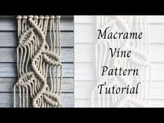 the macrame vine pattern is shown in this video