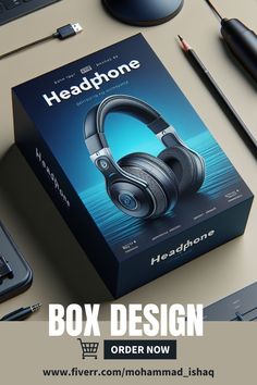 the box design for headphones is open and ready to be used by someone else